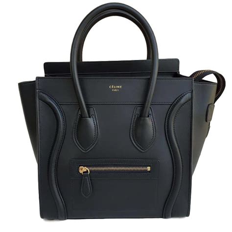 celine micro luggage differnt color handle|celine shoulder luggage tote price.